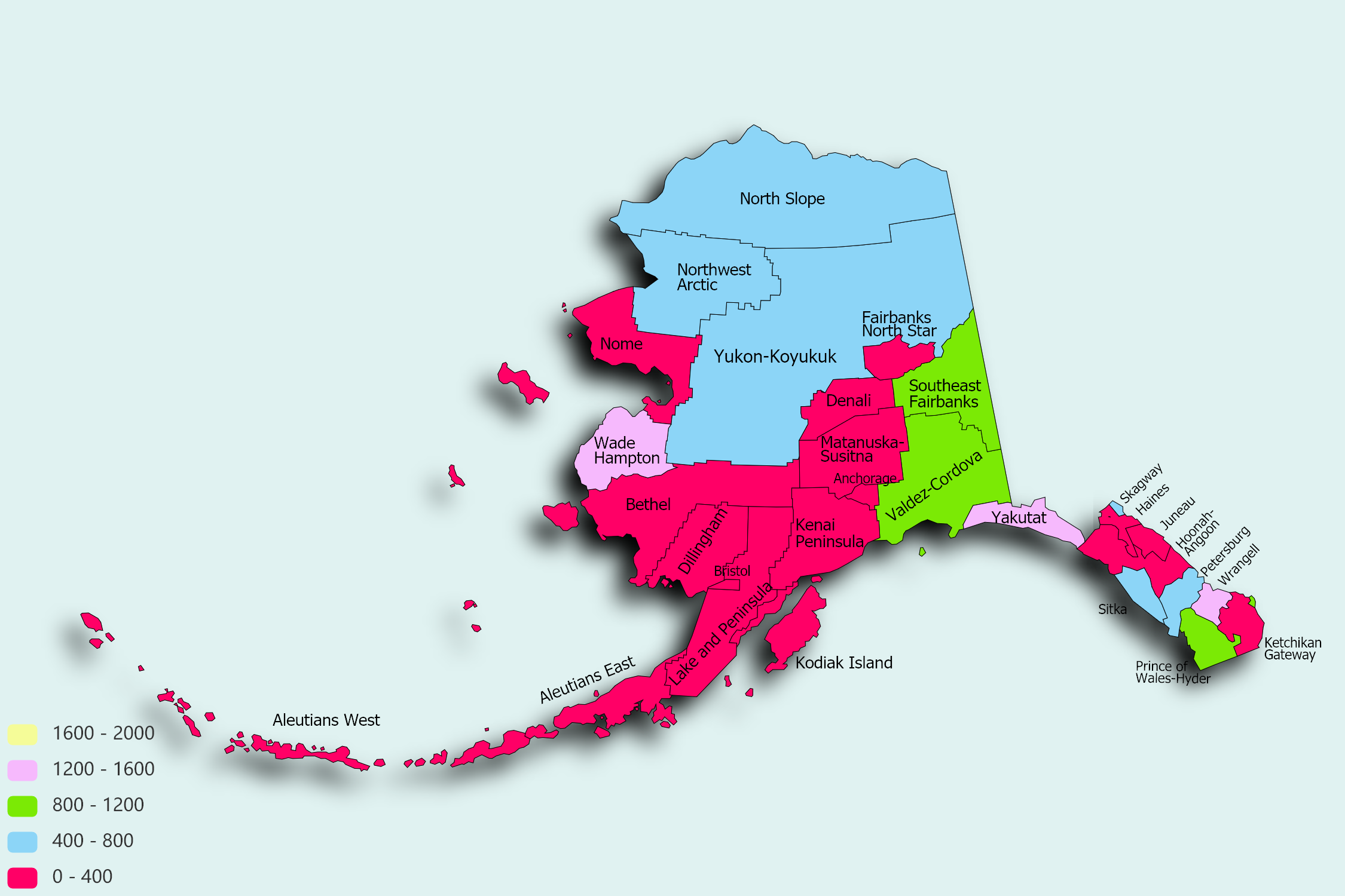 Alaska State map