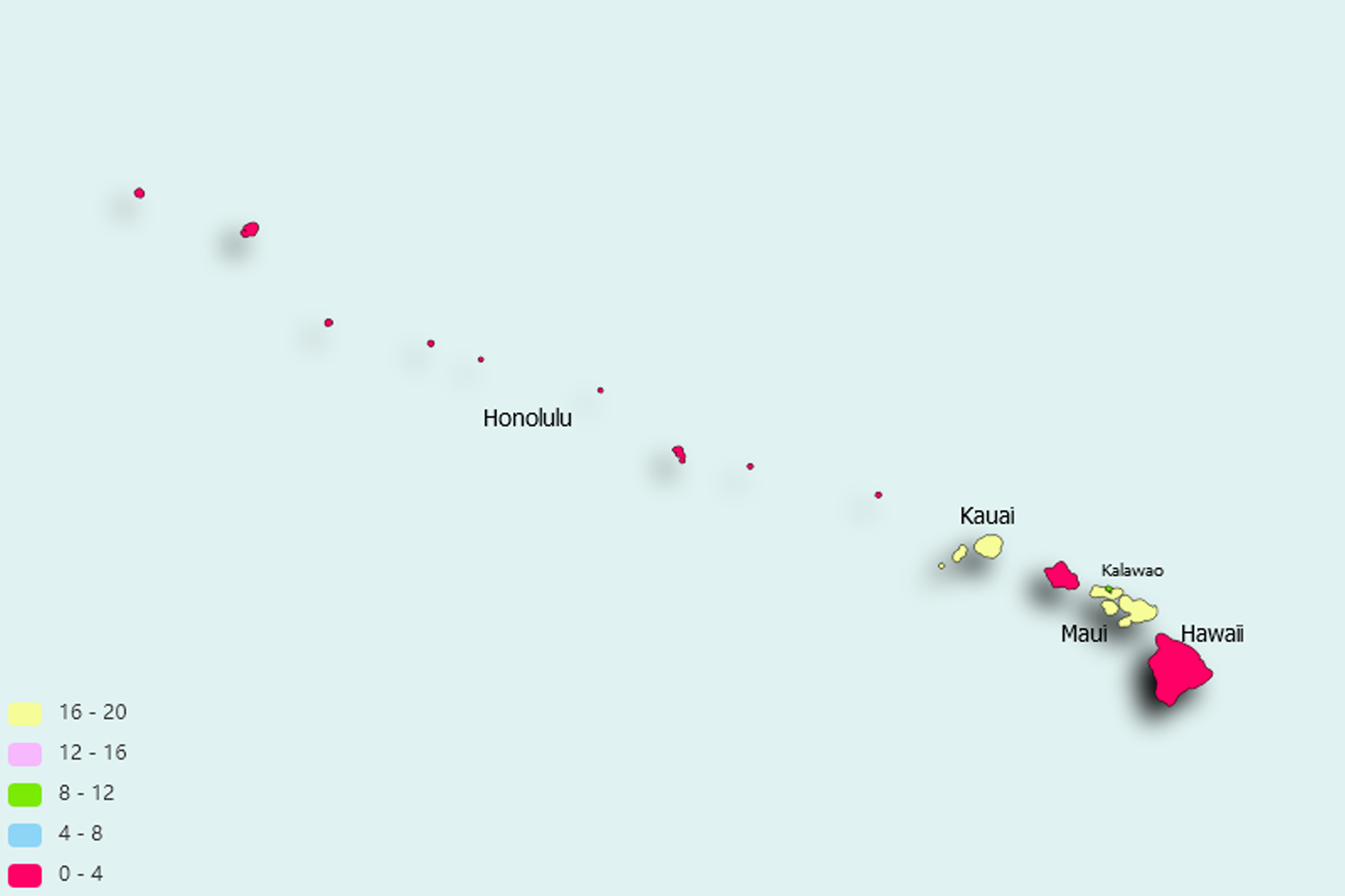 Hawaii State map