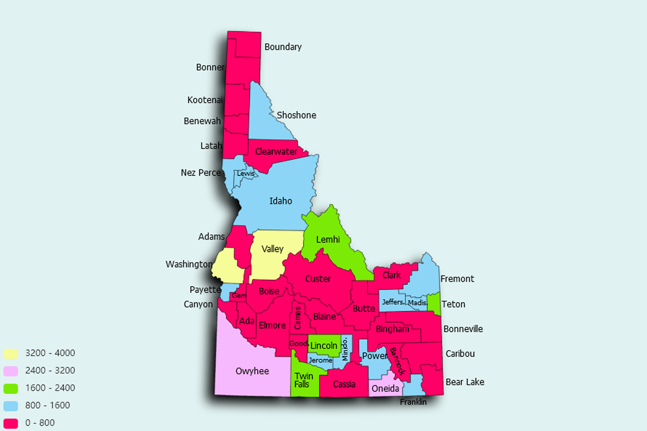 Idaho State map