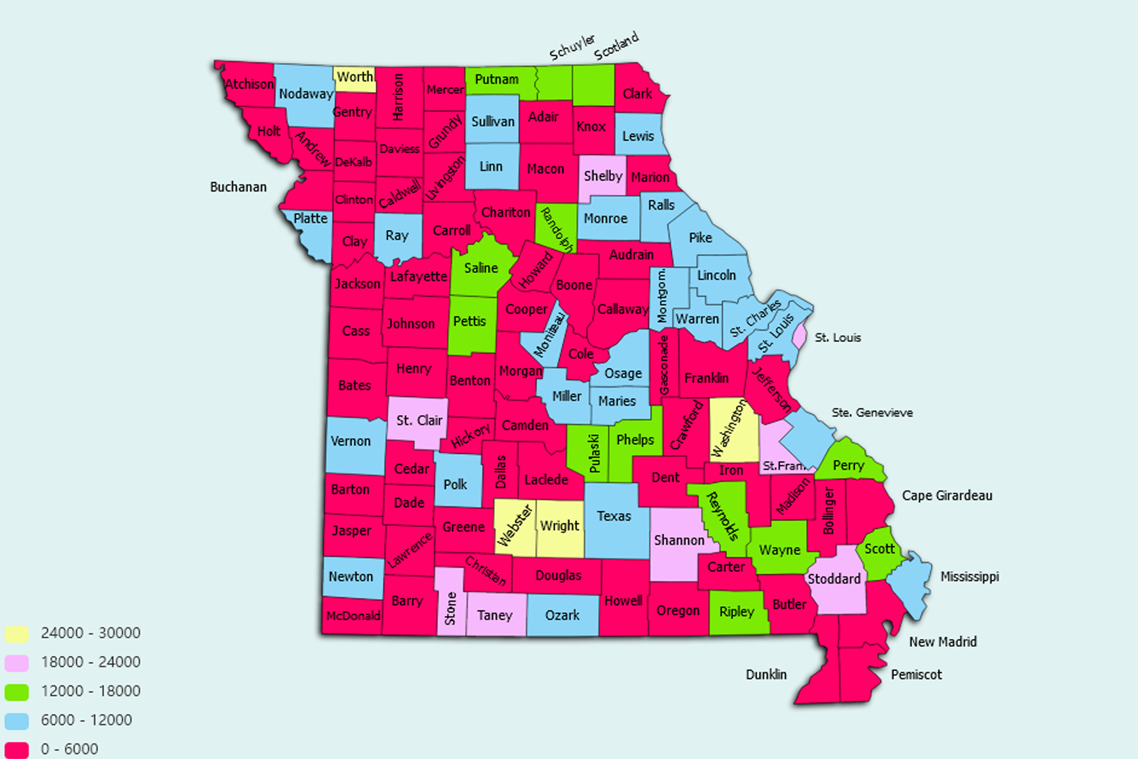 Missouri State map