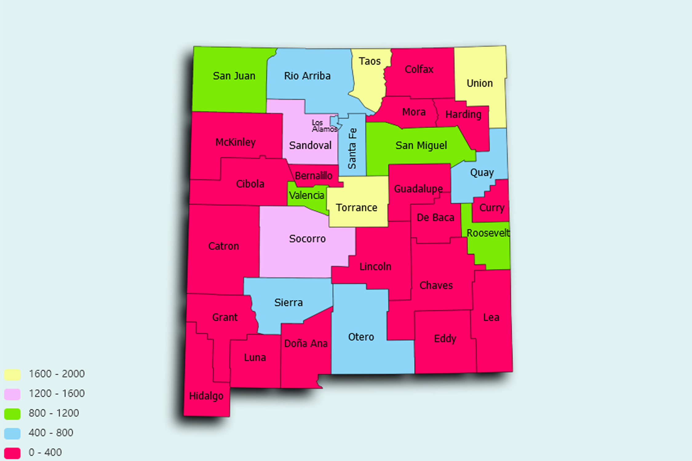 New Mexico State map